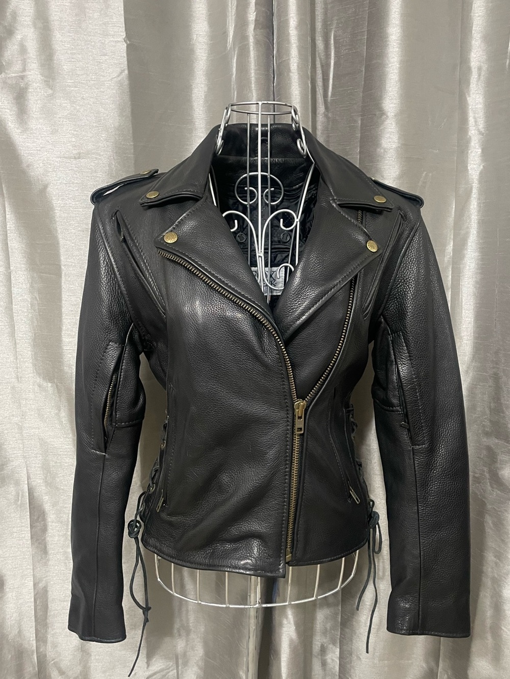 Motorcycle Jacket Women's black leather